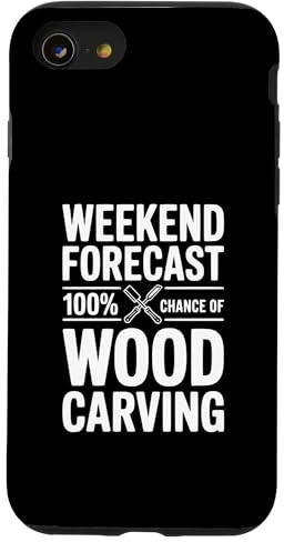 Prévisions du Week-End : 100% de Chances de Sculpture sur Bois Coque pour iPhone SE (2020) / 7/8