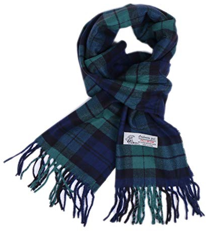 TZ Promise Herringbone Houndstooth Checked Pattern Cashmere Feel Classic Soft Luxurious Winter Scarf For Men Women