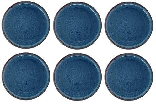 Villeroy & Boch Like. by Crafted Denim 6er Set Frühstücksteller blau D. 21cm Por