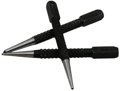 3Pcs Centre Punch Set, Nail Punch, Positioning Punch Set Drilling Holes for Breaker Puncher, 1/16, 5/64'', 1/9(1.5mm-3.0mm)