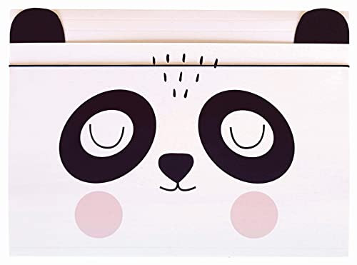 Sammelmappe A5 - Gummizug Zeichenmappe für Kinder - aus Starkem Karton - Soft-Touch - Innen und Außen Bedruckt - Lustige Form - Panda
