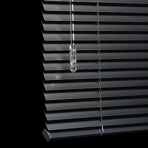 pingping1991 Aluminium Venetian Blind grau,Jalousette mit Lamellen für den Innen-Bereich Alu-Jalousie,Sicht-,Licht- und Blendschutz,für Zuhause/Büro/Wohnzimmer (100x150cm(WxH))