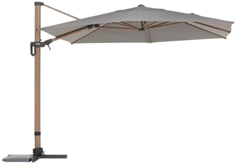 Hespéride - Parasol Déporté Rectangulaire Tikeo et Honey - 42 x 3 m - Anti-rouille - Déperlant - Manivelle - Système d'Inclinaison - Rotation 360°