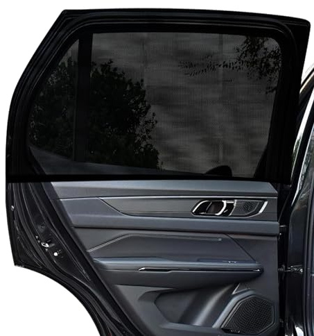 CHWNIBAY Sonnenschutz Auto Baby, Sonnenschutz Auto Kinder, Fenster Verdunkelung mit UV Schutz, 2 Stück Universal Autosonnenschutz Elastizitä Netz für Kinder & Haustiere