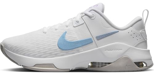 Nike Damen Zoom Bella 6 Trainingsschuh, White/Lt Armory Blue-Lt Iron Ore, 40 EU
