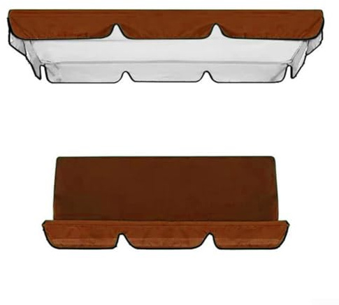 Ersatzteile für Hollywoodschaukel, sonnenfestes Ersatz-Set für 3-Sitzer-Schaukel, genießen Sie die Natur mit Schutz, 195 x 125 x 15 cm