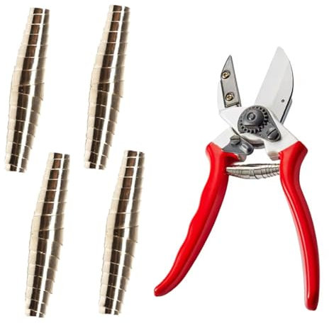 Teegxddy Feder Für Gartenschere 6cm,4 Stück Astschere Spiralfeder,Spiral-Gartenschere Federn,Volute Gartenscherenfedern,Allgemeine Art Edelstahl Astschere Ersatzfedern Gartenwerkzeug-Zubehör