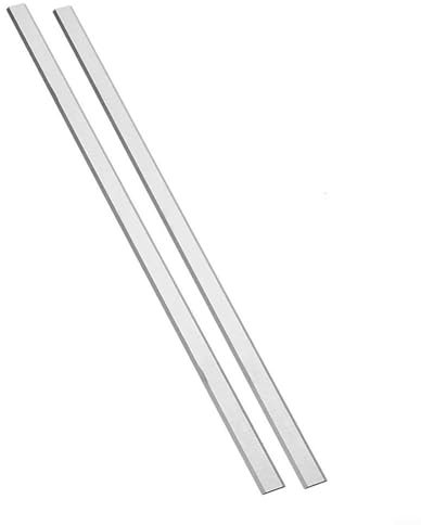 Lot de 2 lames de rabot à double tranchant, acier rapide W6, 370 x 30 x 3 mm