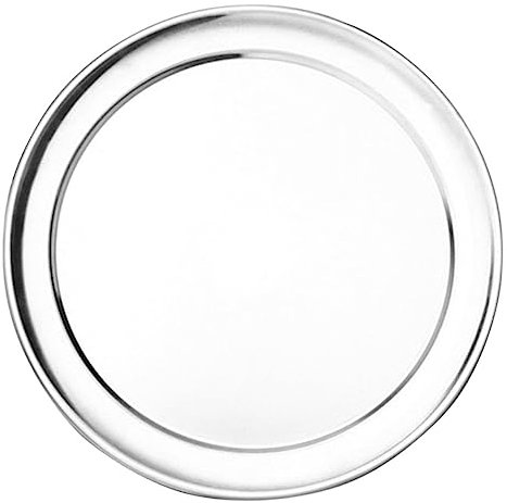 Angoily Aluminum Pizza Pan Round Shaped Baking Tray Pizza Plate Multi-function Kitchen Tray Wear-resistant Pan Reusable Baking Accessory for Home Bakery