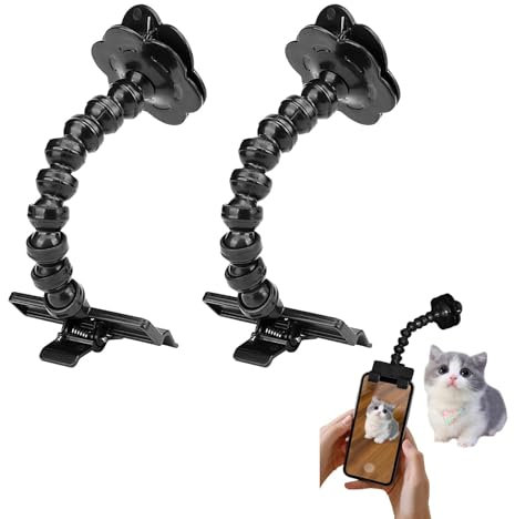 2 Pack Pet Selfie Stick, Compatible with Smartphones, Universal Compatibility, Cat Dog Photography Tool, 360 Degree Rotation, Pet Interaction Toy