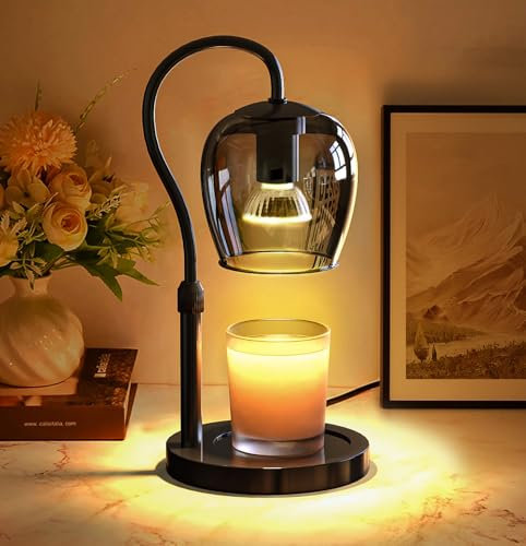 WYghyronic Candle Warmer Lamp with Timer & Dimmable 4-Level Brightness - Adjustable Height,for New Home Bedroom, Gifts for Women