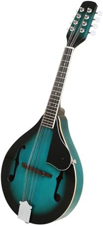 YHAILI Acoustic Mandolin Musical Instrument 8-String Basswood Body Mandolin Adjustable String Instrument for Benginners