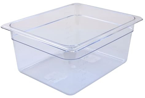 AcMax Gastronorm - Recipiente para gastronorm (policarbonato, 9,5 L, 150 mm)