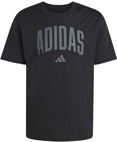 adidas Men's Collegiate Lineage Graphic T-Shirt, Black, L