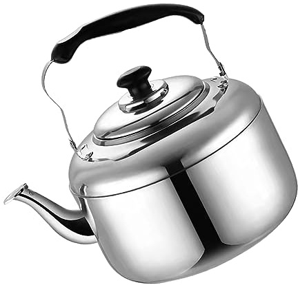 EXHUMKY Tetera Silbato Inoxidable Hervidor De Agua Silbante Resistente y Duradero