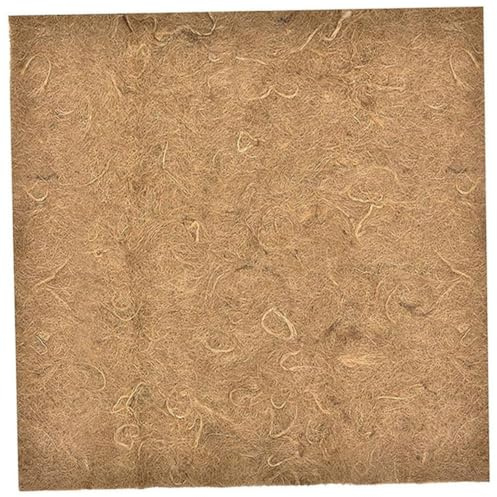 Toyvian Tapis Naturel Fibre de Jute pour Terrarium Tortue Tapis Multifonction pour Litière Reptiles Intérieur Ajustable pour Boîte à Compost et Élevage Animaux