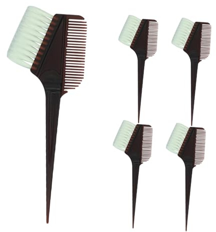 minkissy 5pcs Hair Dye Comb Set for Professional Salon Hairdressing and DIY Hair Dye Easy to Hold and Carry