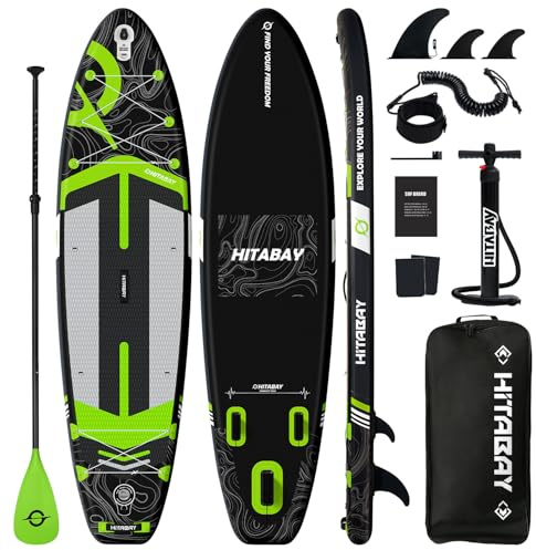 SUP Board Set, Stand Up Paddling Board Aufblasbar, 320cm 335cm stabil für Erwachsene bis 150 kg mit kompletten Zubehör Surfbrett für Anfänger (Planeten)