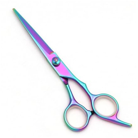 Hair Scissors Hairdressing 6 Haircut Set Thinning Shears Razor Combs C1001(C1001 Cai-C 6N)