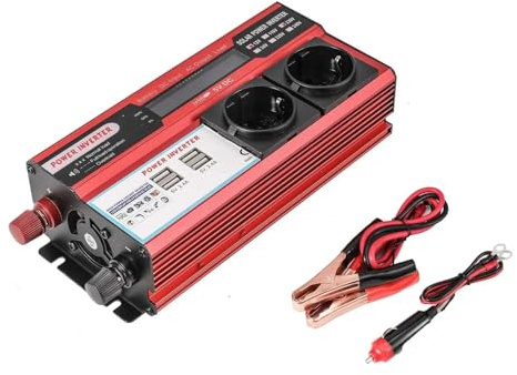 Invertitori di corrente per veicoli Trasformatore Potenza Da 4000 W 3000 W DC 12V A AC 220 V 230 V Con 4 Prese USB EU Con Display Per Viaggi E Campeggio