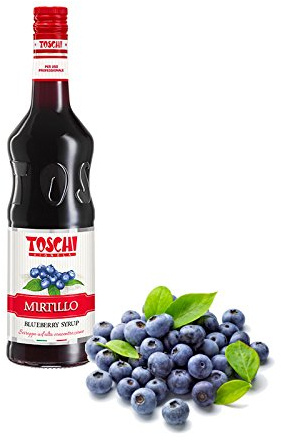 KG 1,32 SCIROPPO AL MIRTILLO BLUEBERRY SYRUP PER GRANITE E COCKTAIL IN BOTTIGLIA PER BAR GELATERIE E PASTICCERIE