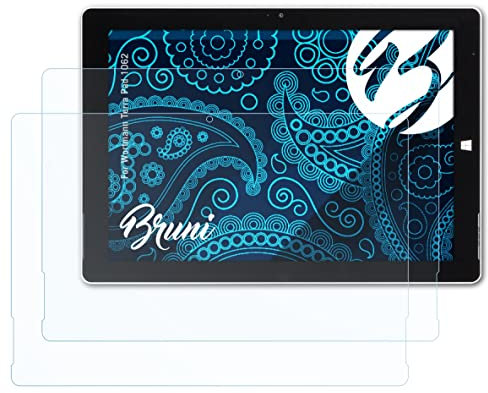 Bruni Protecteur d'écran compatible avec Wortmann Terra Pad 1062 Film Protecteur, cristal clair Écran protecteur (2X)