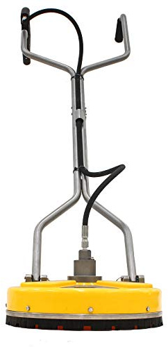 BE Pressure Whirlaway 16 / 41cm Rotary Flat Surface Cleaner, Silver, Pressure Washer Attachment, 276 Bar, 30LPM Flow Rate, 4000 PSI, 80°C Temperature Rating, 1 Year Warranty
