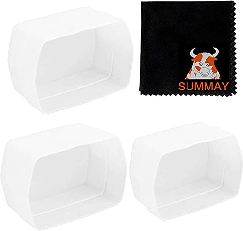 Flash Speedlite Dome Bounce Diffusor für Godox V860II TT685 TT600 TT600 Blitzgerät (3er Pack Weiß)