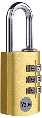 Yale YE3CB/28/126/1/GO YE3C YE3CB/28/126/GO Combination Safety Padlock, Gold