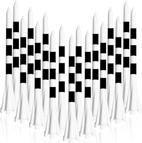 LOVMEAD Golf Tees Kunststoff Unbreakable Lange Kurze 60 Stück, Golf Tee 3 1/4 2 3/4 1 1/2 Inch Flat Stark Dauerhaft für Eisen Schüsse Reduzieren Reibung
