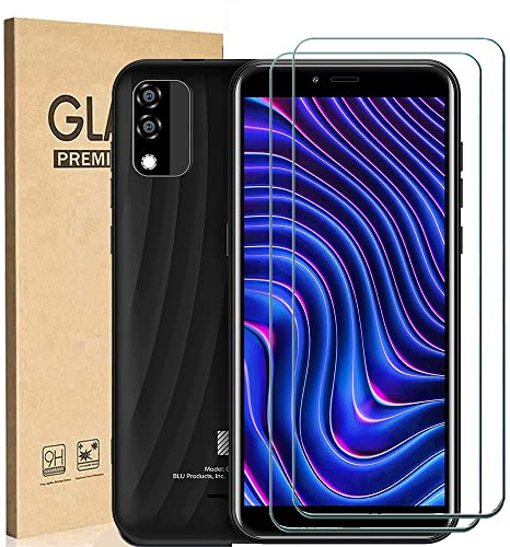Ranyi [2 Pack] for BLU C5L Max/BLU C5 Max Screen Protector, HD Clear 9H Hardness Anti-Scratch No Bubble Tempered Glass Screen Protector Protective Film for BLU C5L C5 Max (5.7 SmartPhone)