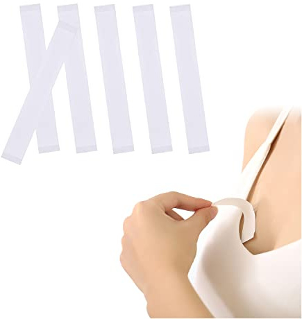 DBOO Lot de 36 rubans adhésifs double face invisibles pour la peau et les vêtements, vêtements, vêtements, sous-vêtements, ruban adhésif transparent pour soutien-gorge, claire, F