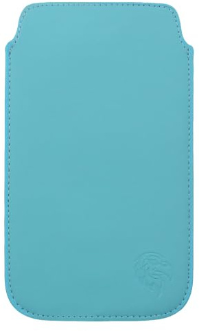 Davii Schutztasche passend für Nokia 3310 (nur Handy), Einsteckhülle Handytasche mit Zuglasche – weiches Innenfutter Adler Standard XS Hell-Blau