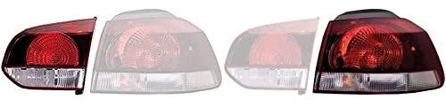 Hella 2TZ 009 923-141 Heckleuchte - Glühlampe - innerer Teil - rechts - für u.a. VW Golf VI (5K1) & 2SD 009 922-131 Heckleuchte - Glühlampe - äusserer Teil - links - für u.a. VW Golf VI (5K1)