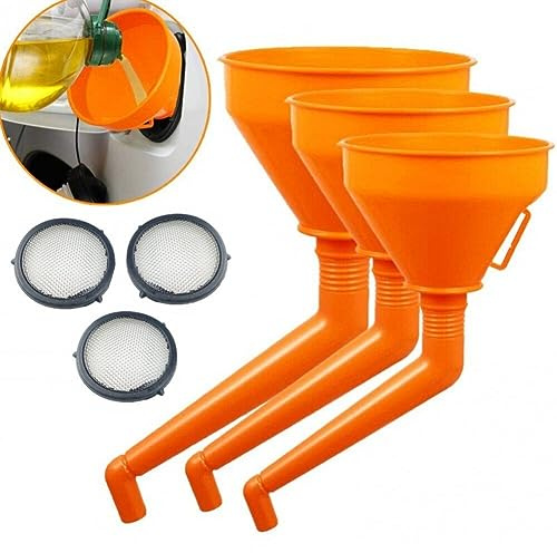 Hrippy 135/145/165 Mm Fondoir De Ravitaillement avec Filtre Motorcycle Refuel À Essence Entonnoir D'huile De