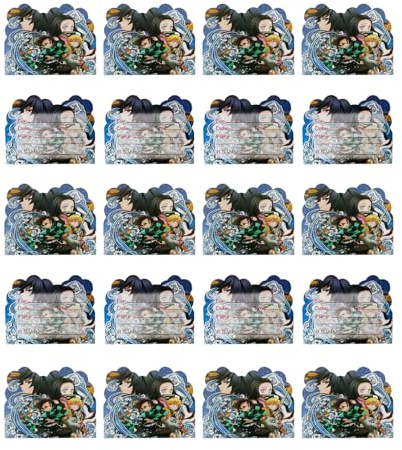 RZDQZY Demon Slayer Geburtstag Deko Demon Slayer Geburtstagsdeko Demon Slayer Geburtstag Einladung Kimetsu No Yaiba Geburtstag Einladungen Demon Slayer Geburtstag Karten Demon