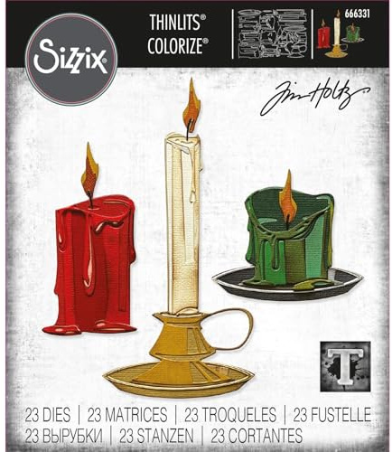 Thinlits Stanzschablonen, 23 Stück, Candleshop Colorize von Tim Holtz