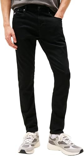 Tommy Jeans Austin Slim Tprd Dh4288 Dm0Dm20708, Pantaloni, Uomo, Denim (Denim Black), 33W / 32L