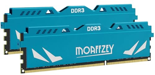 Moaffzey Memoria RAM DDR3 de 1866 MHZ 16 GB (2 x 8 GB) 1,5 V (PC3-14900) CL10 UDIMM para computadora de escritorio, módulo de memoria RAM sin búfer sin ECC