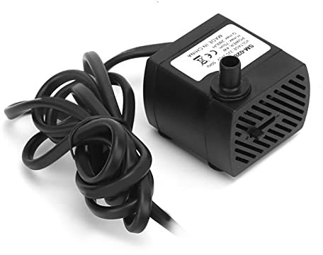Kleine Tauchpumpe, Verschleißfeste Mini-Brunnenpumpe für Aquarienwasserpumpen, Keramikrotor, Leise, Kleine Tauchwasserpumpe für Aquarien, 4 W (EU-Stecker 100 bis 240 V 220V)