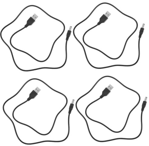 IMIKEYA 4 Stück Usb-zu-dc-kabel 5 V 1 A Dc-netzteil Ersatzkabel Für Smart-mülleimer-geräte