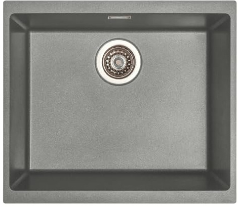 Astini Dante 500 1.0 Bowl Granite Grey Undermount Kitchen Sink & Waste