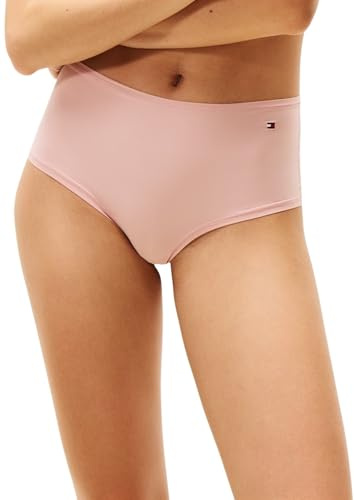 Tommy Hilfiger High Waist Bikini Uw0uw06048 hipster koordinerad, rosa (dimmigt rosa), M dam, Rosa (dimmig rosa), M