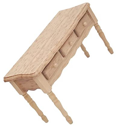 BESTonZON Mini Schreibtisch Dekoration Tisch Basteln Puppenhaus Küchentisch Mini Puppenhaus Schreibtische Mini Schreibtisch Tisch Puppenhausmöbel Puppenmöbel