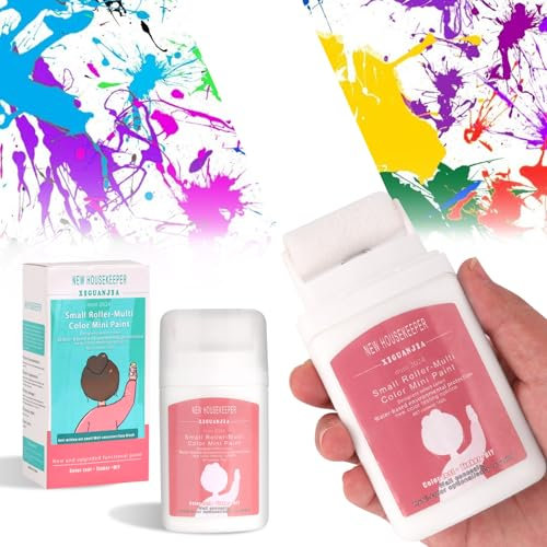 OCCOUMR 100 ml de pintura de pared, color blanco, reparación de pared, cepillo de rodillo con pasta de reparación de pared, pintura de pared, para reparar graffiti, arañazos, manchas, reparación de