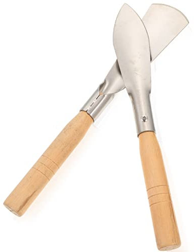 BESPORTBLE 2pièces Truelles De Jardin Acier Inoxydable Robustes pour Plantation Et Transplantation Outils Pratiques pour Creuser Fleurs Et Sol Extérieur