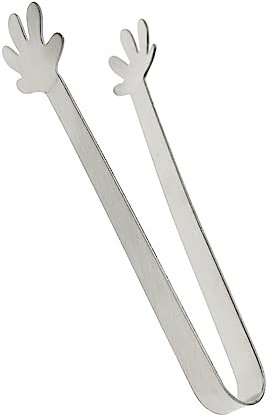 Mikinona pinze al zucchero Carino pinze da ghiaccio piatto Presa cucina delle pinze dito palmare cubo tenaglia mini pinza per il ghiaccio pinza per ghiaccio in acciaio inossidabile