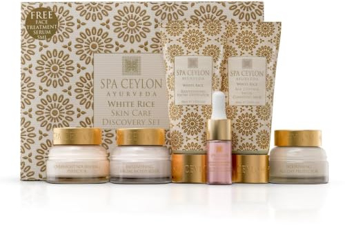 SPA CEYLON WHITE RICE - Revitalisierendes Gesichtspeeling, 100 g | Cremiges Gesichtspeeling mit Walnussschalenpulver, Reiskleieöl, Niacinamid, Aloe Vera und Kaolin für ein glattes Hautgefühl