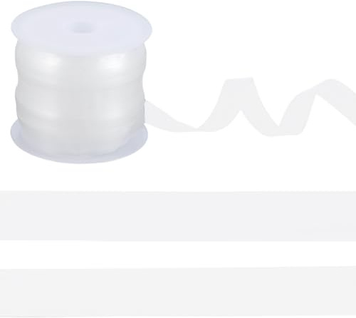 GORGECRAFT 10 m x 10 mm transparent stretchband, osynlig, lätt justerbar för sömnad av kläder och klänningar, 10 m x 10 mm