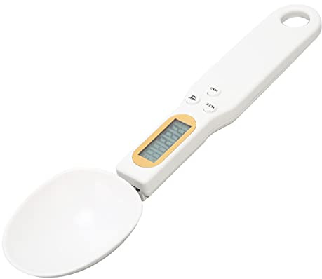 Naroote Digital Spoon Scale, Electronic Weighing Spoon Digital Scale Multifunction High Accuracy 500g 0.1g Rechargeable Electronic Food For Food with LCD